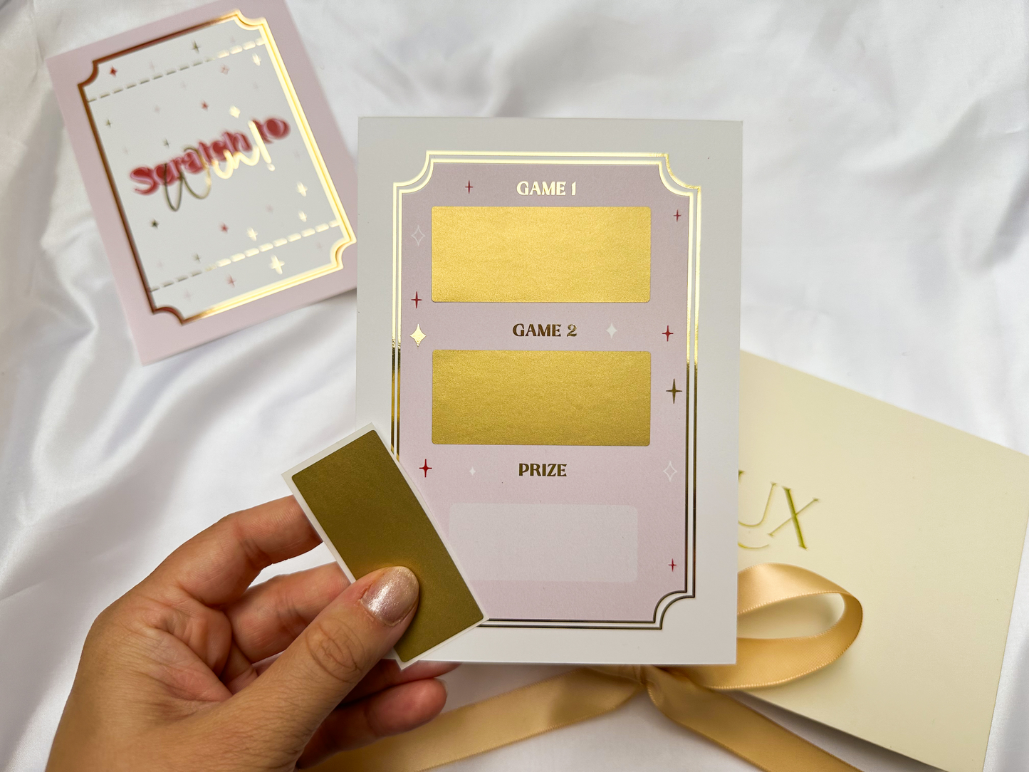 'Match 3 to Win' Any Gift reveal | Pregnancy Announcement | Personalise at Home Scratch Card