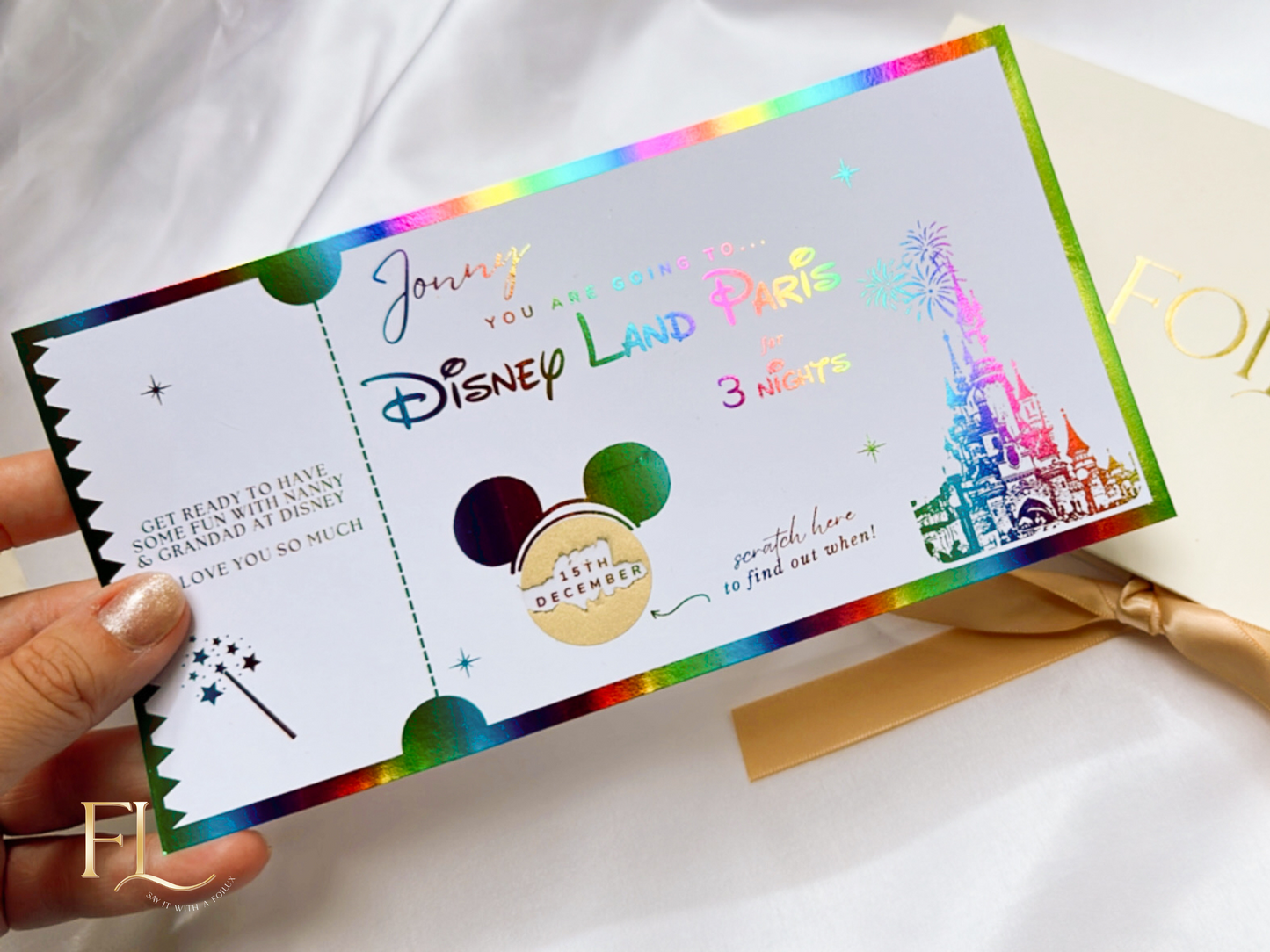Disneyland Paris Scratch Card Ticket