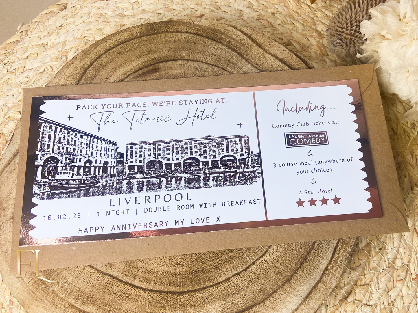Weekend Away Reveal | Staycation with Itinerary Foil Ticket | Surprise Ticket Reveal
