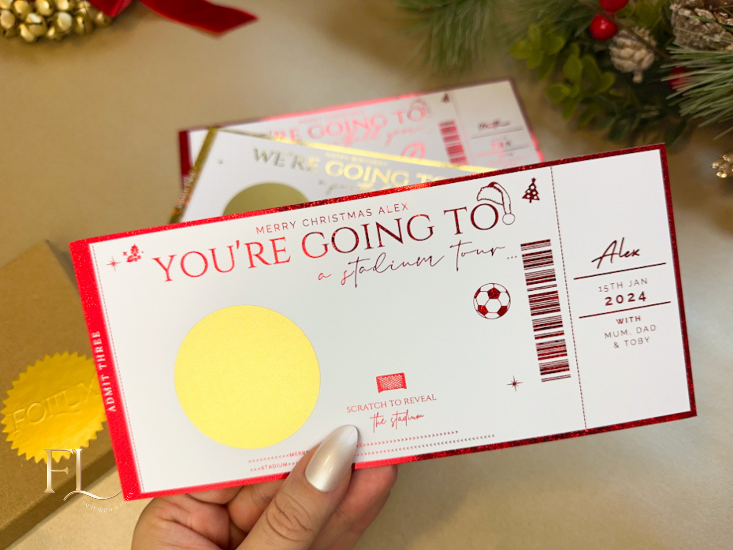 Football Experience (Game or Stadium Tour) Reveal Ticket