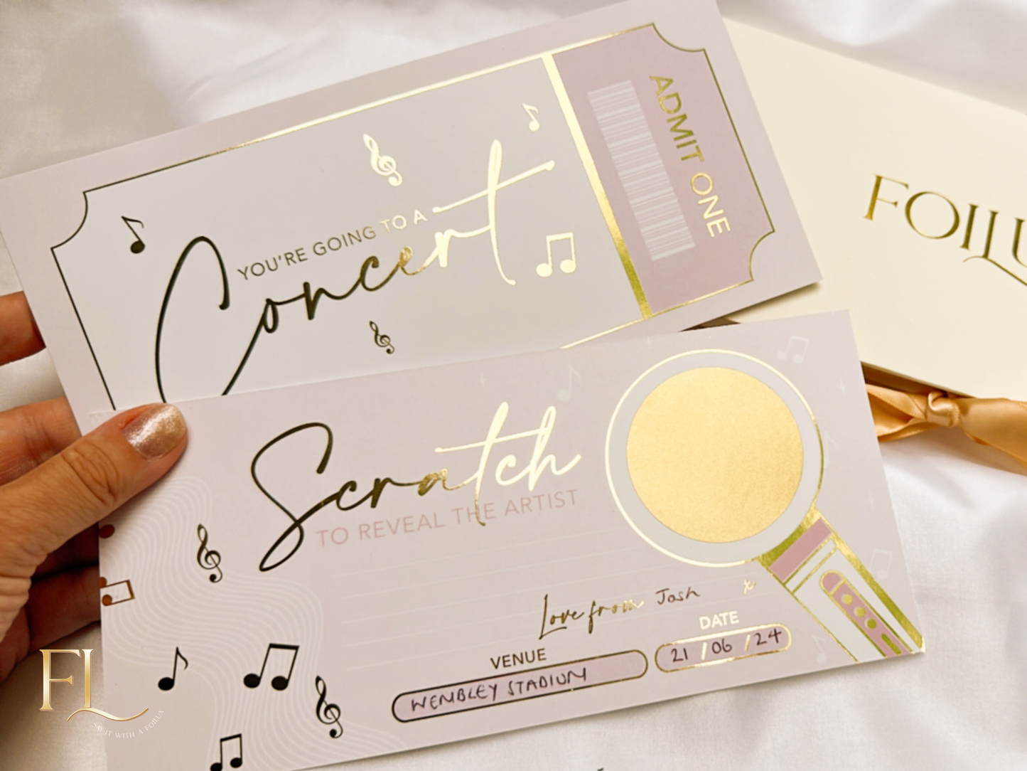 Concert Reveal | Personalise at Home Scratch card