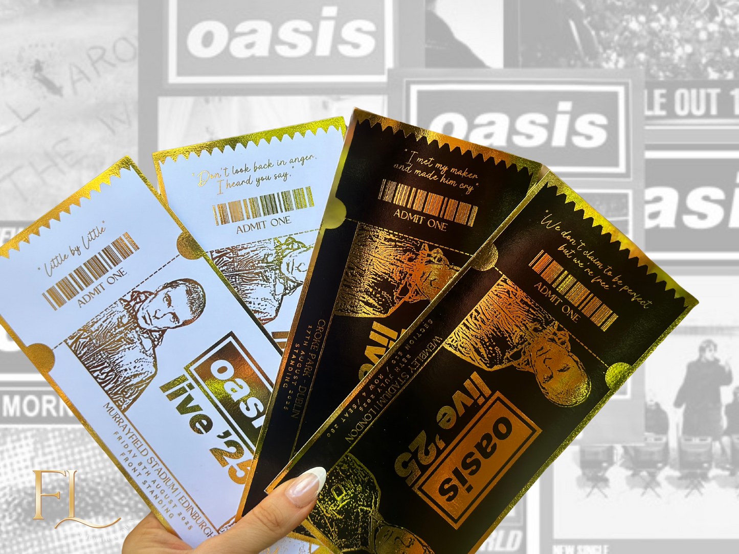 Oasis Concert Fake Foil Ticket | Surprise Ticket Reveal