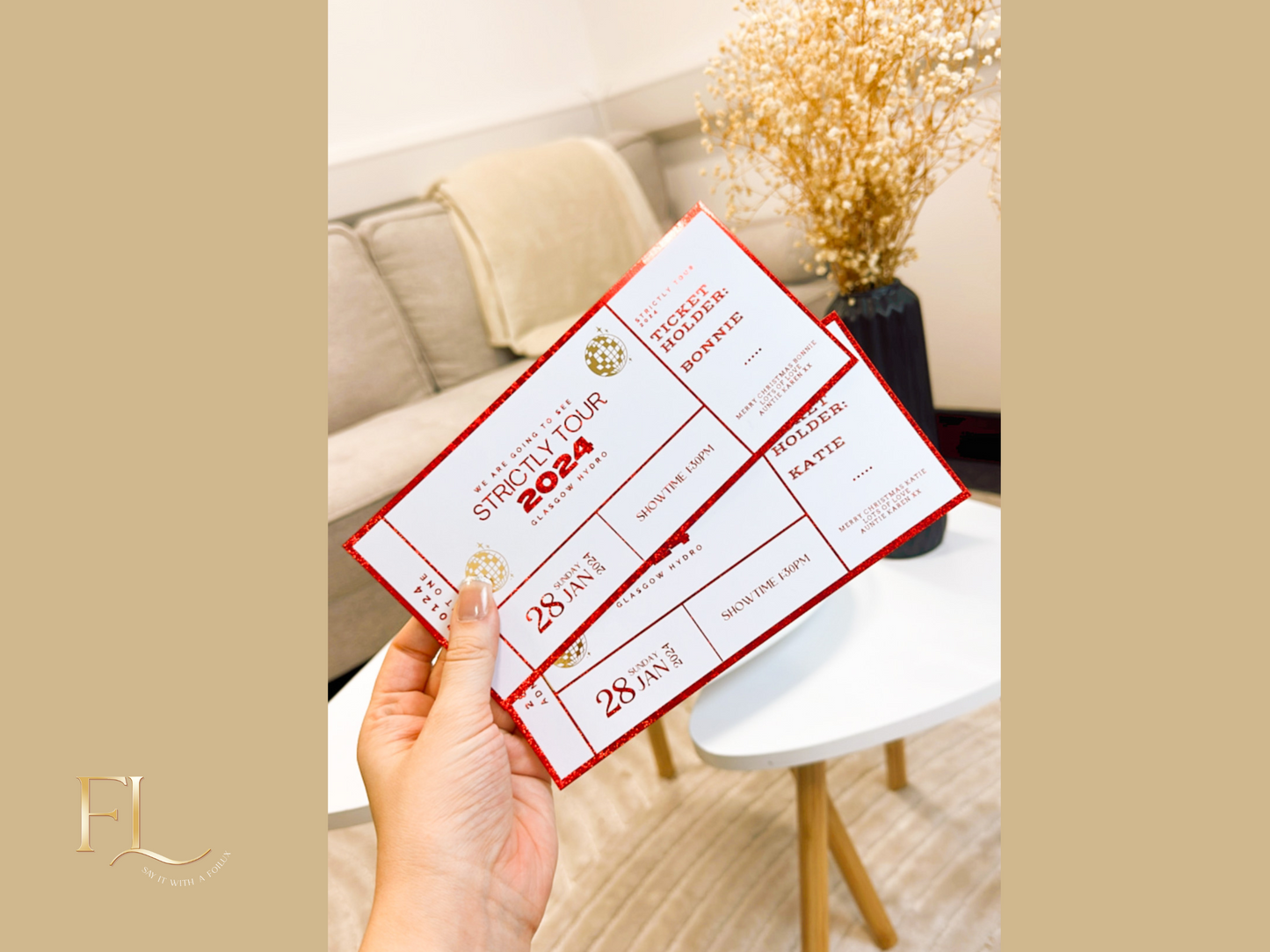 ANY Concert Fake Foil Ticket | Surprise Ticket Reveal
