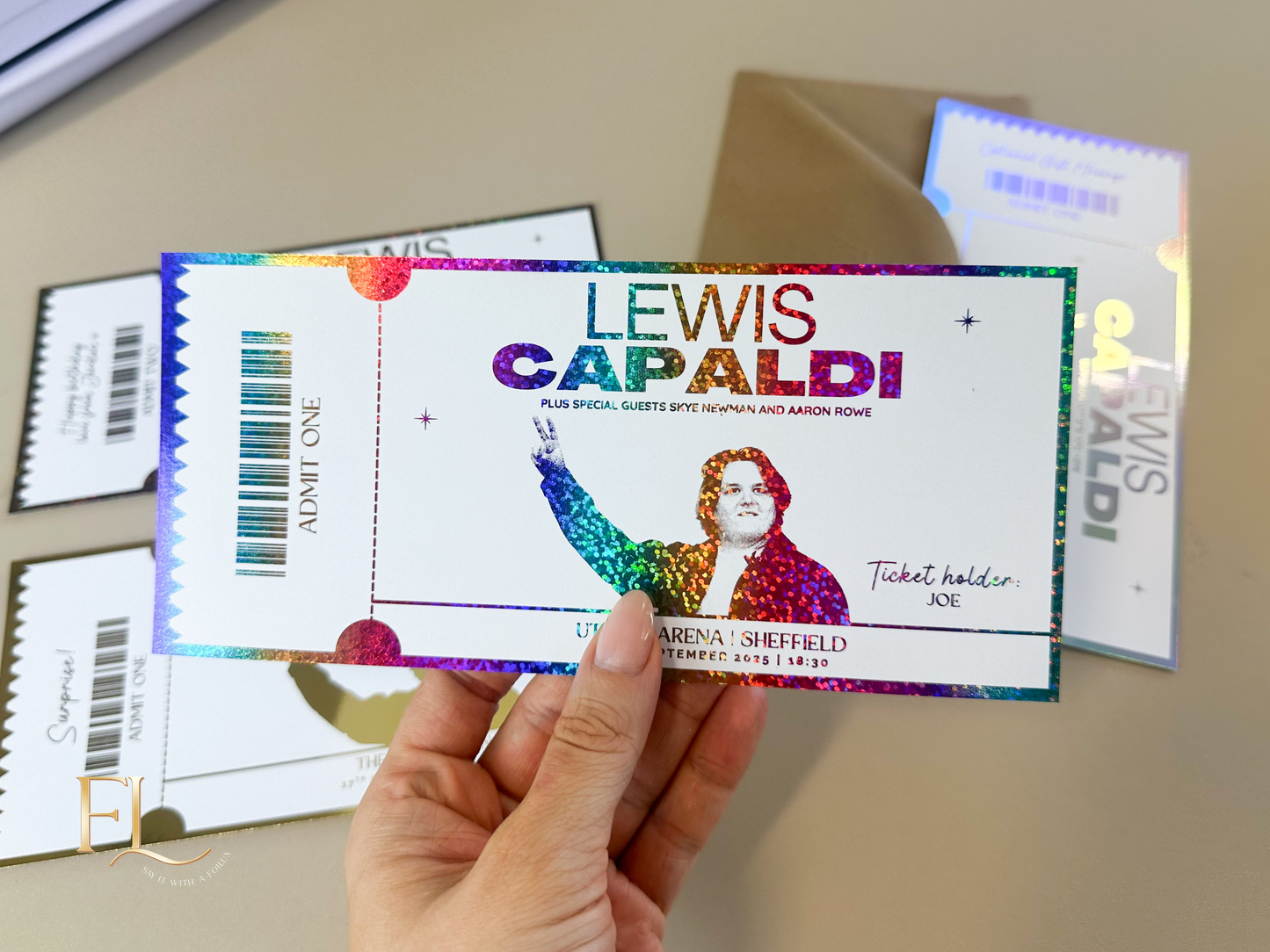 Lewis Capaldi Foil Ticket | Surprise Ticket Reveal