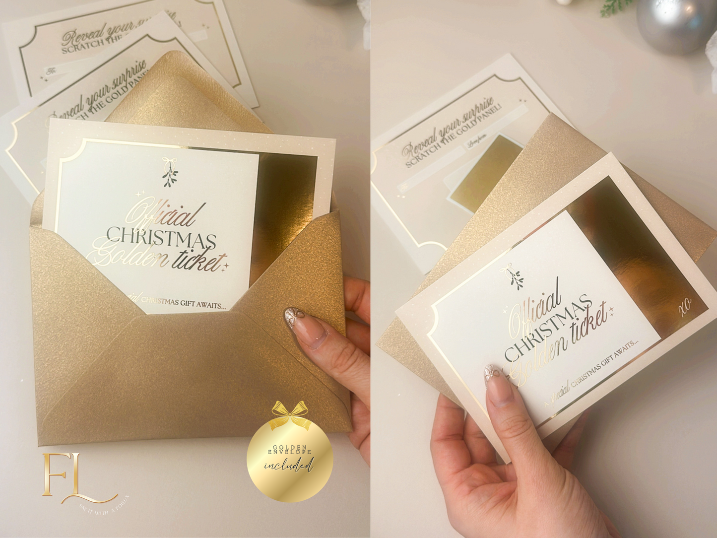 The ULTIMATE Christmas Golden Ticket | Personalise At Home Ticket