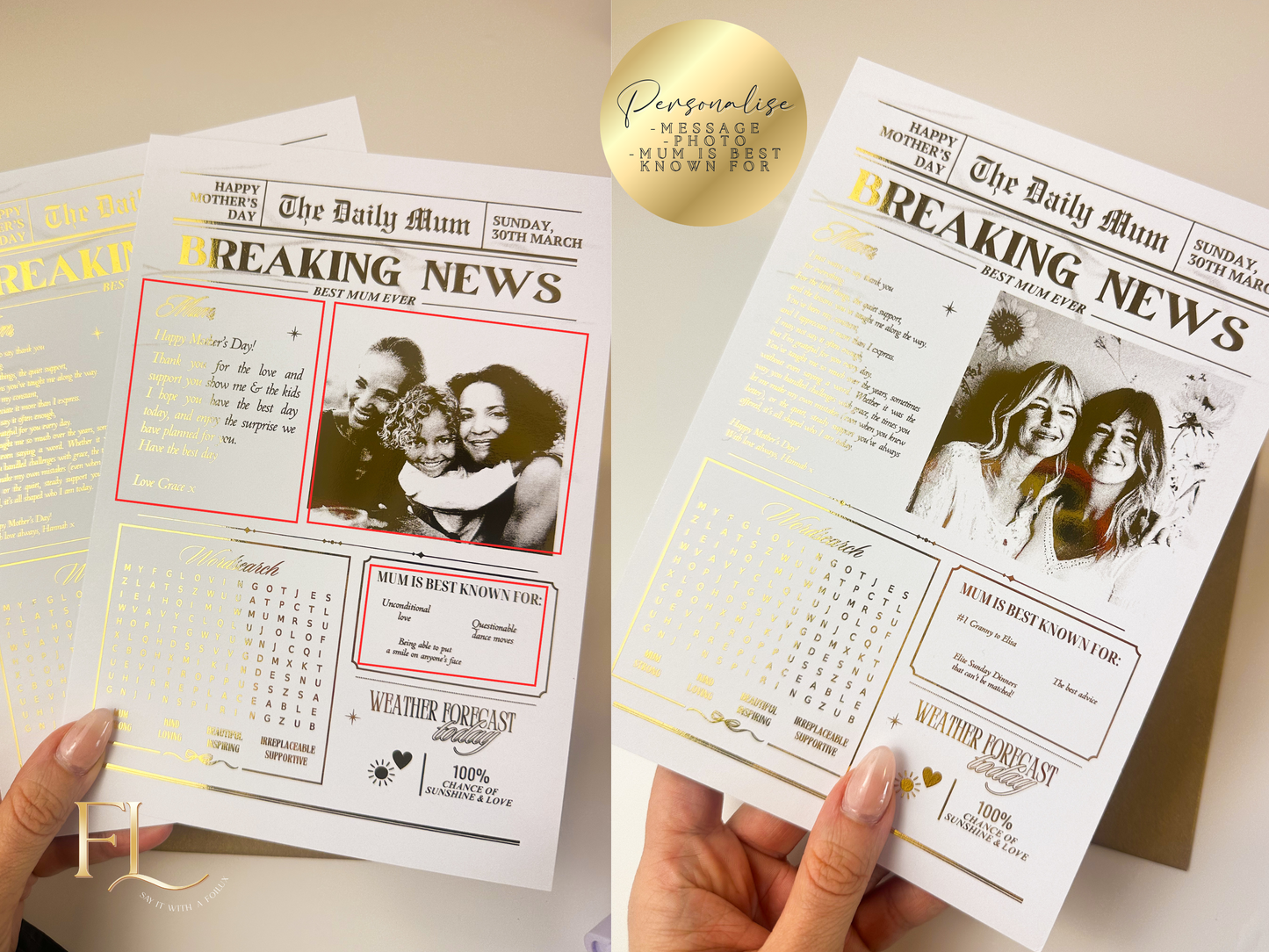 Mother's Day Newspaper