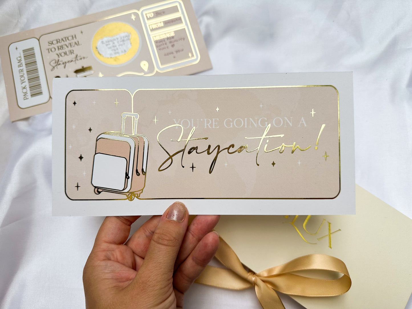 Staycation Surprise Gift Reveal | Personalise at Home Scratch card