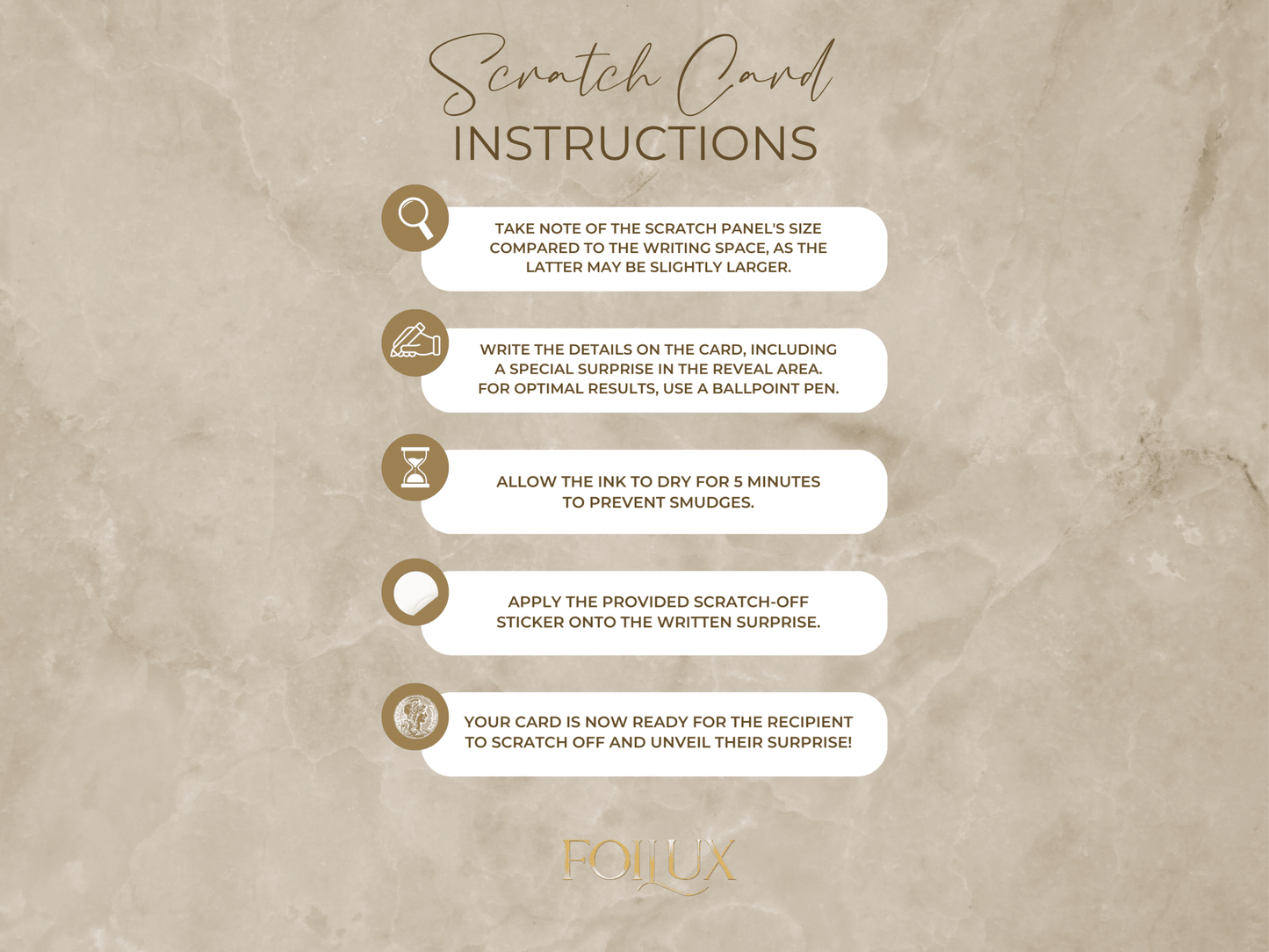 Birthday Surprise Gift Reveal | Personalise at Home Scratch card - Foilux