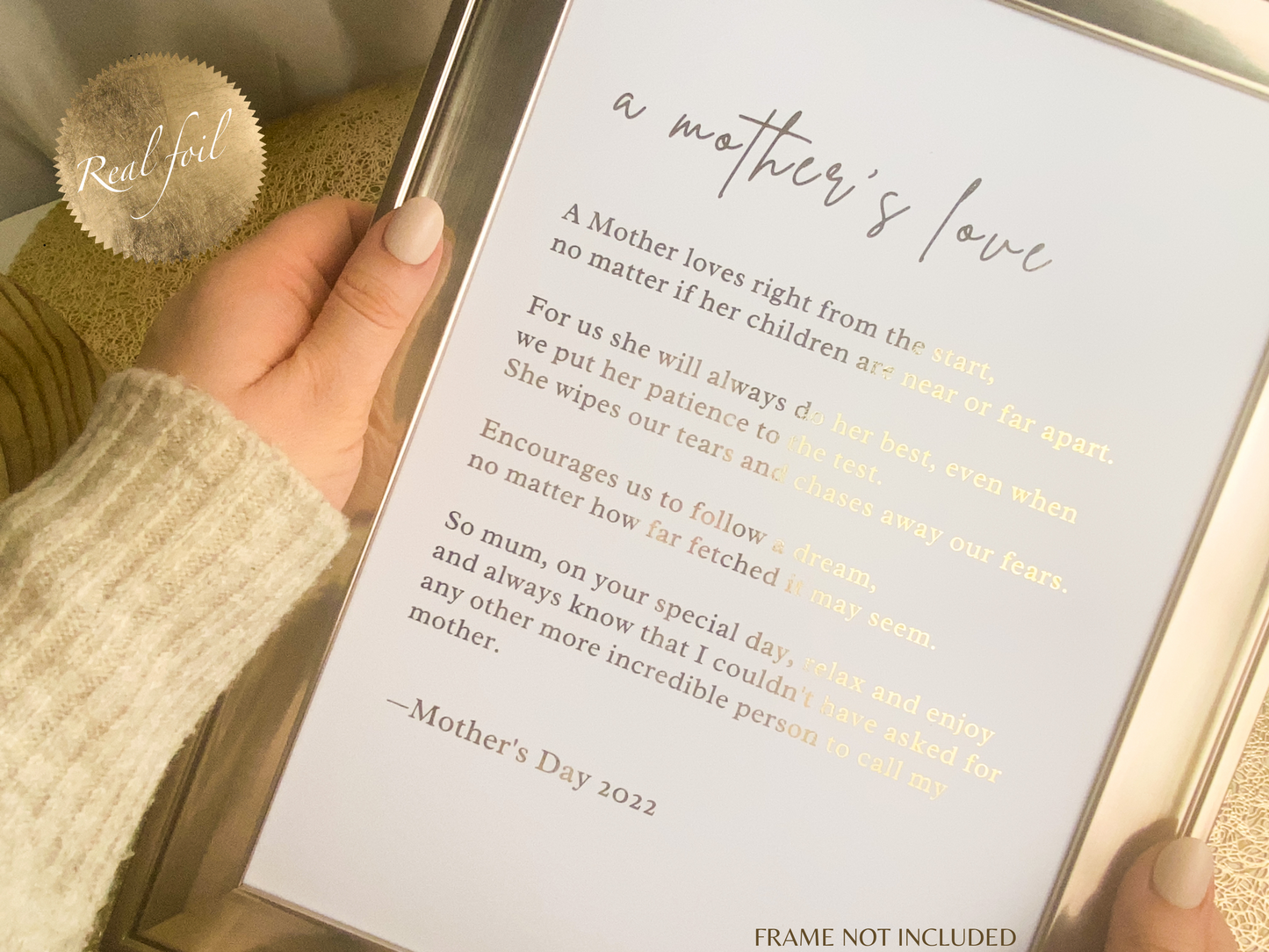 Keepsake Poem for Mum | Sentimental gift for Mum