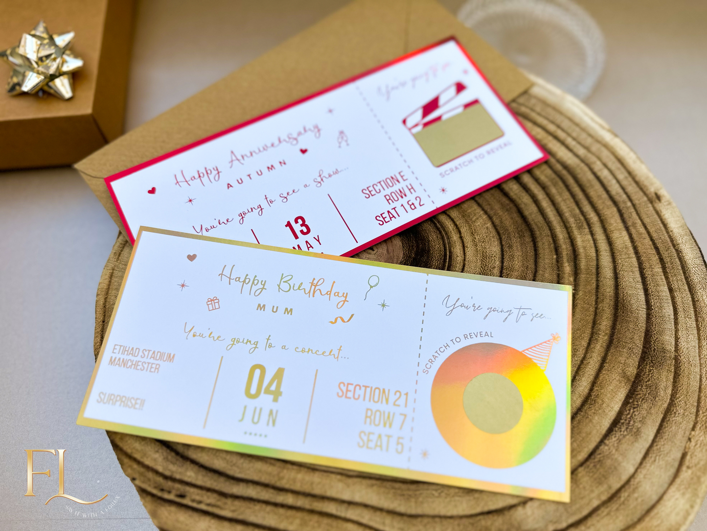 Concert Scratch Off Foil Ticket