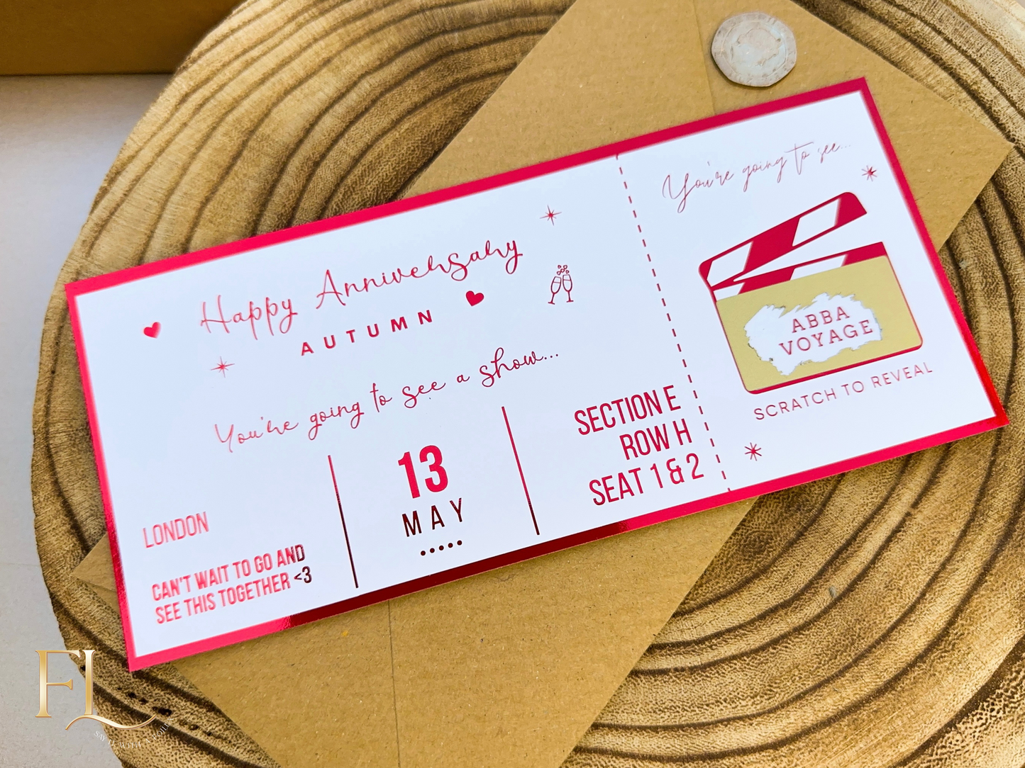 Theatre Scratch Off Foil Ticket