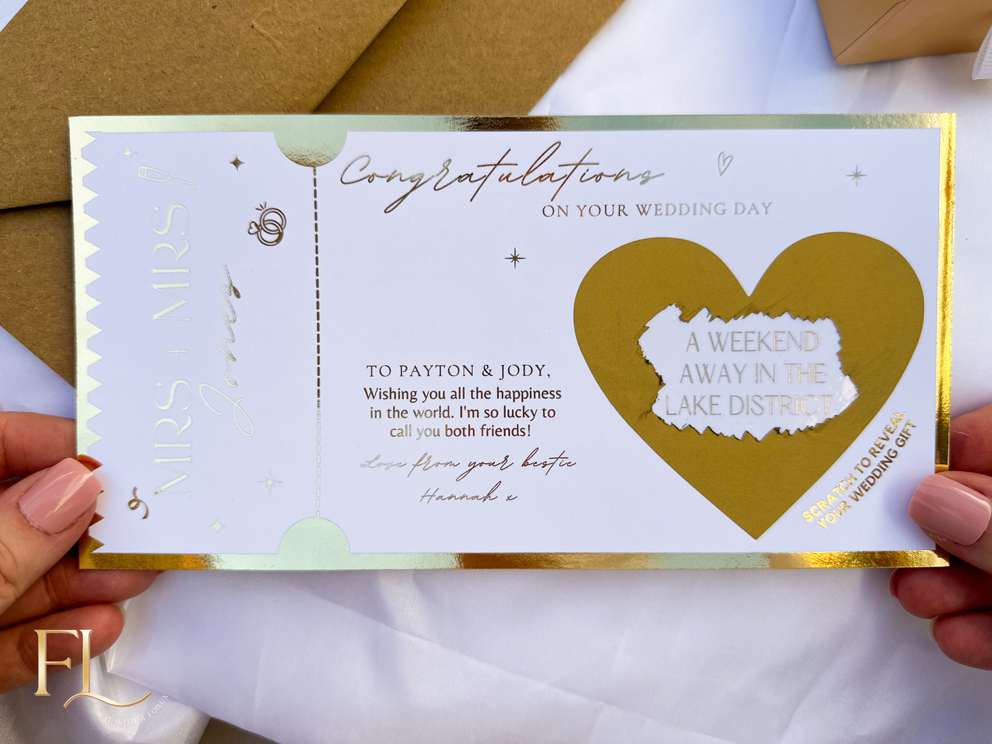 Wedding gift scratch card | Gift Money | Gift Holiday