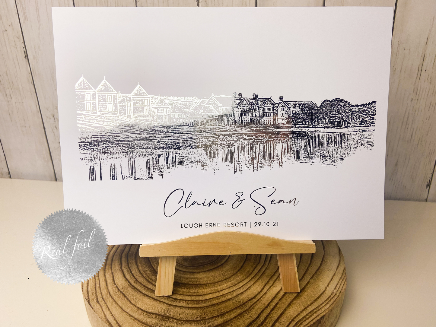 Wedding Venue Foil Print | Wedding Gift