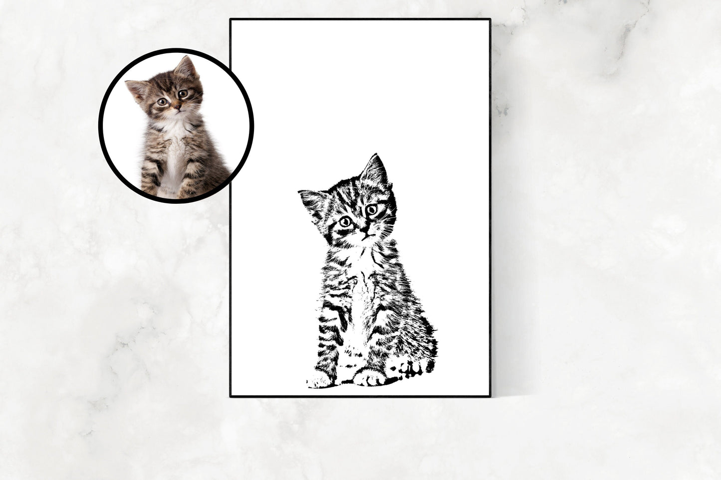 Custom Foil Pet Portrait