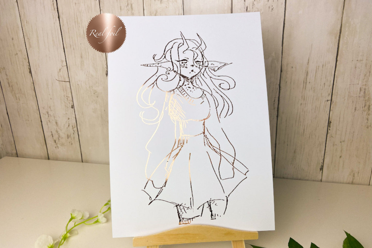 Children's Artwork into foil - Personalised drawing