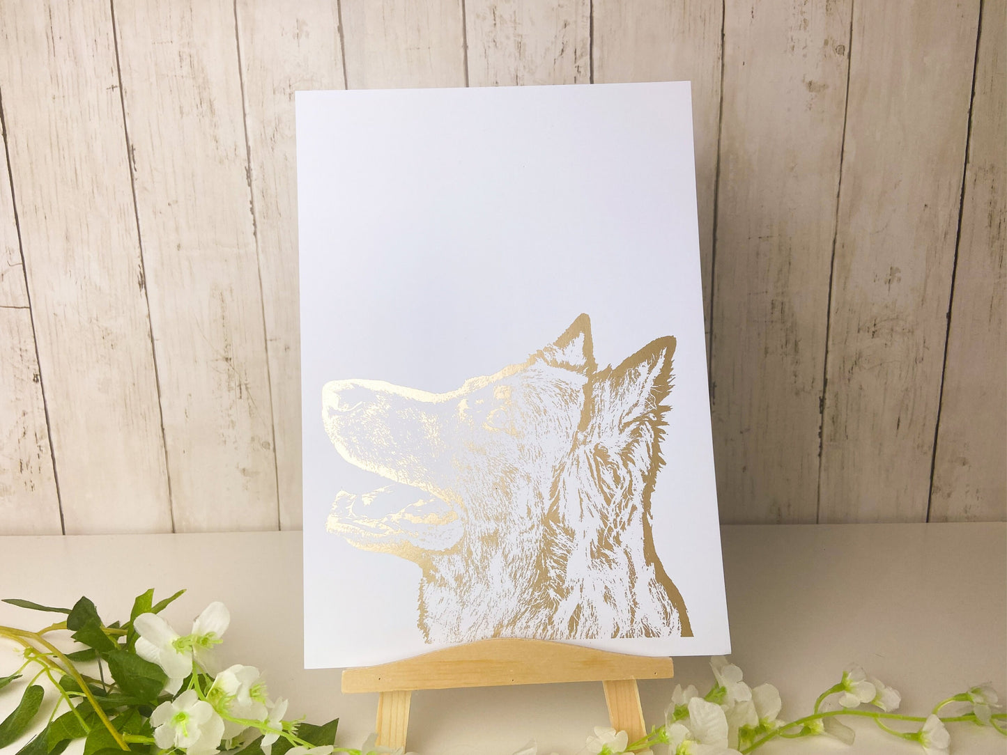 Custom Foil Pet Portrait