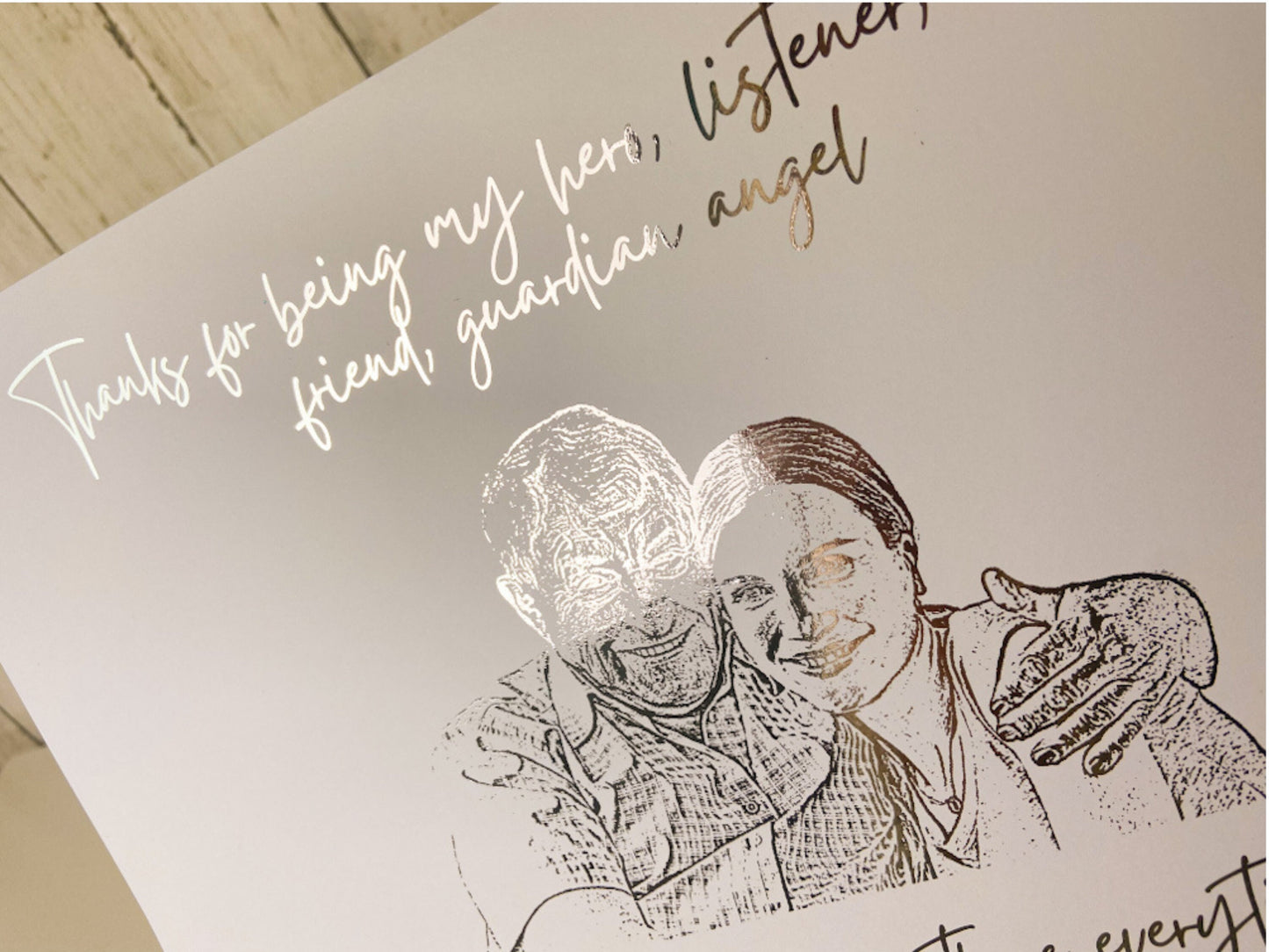Thankyou for being my Hero, Sentimental Gift from Daughter to Dad