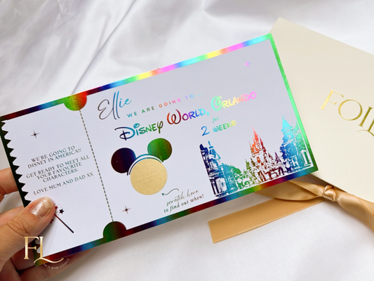 Disney World Scratch Card Ticket