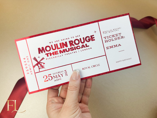 ANY Theatre/Musical/Show Fake Foil Ticket | Surprise Ticket Reveal