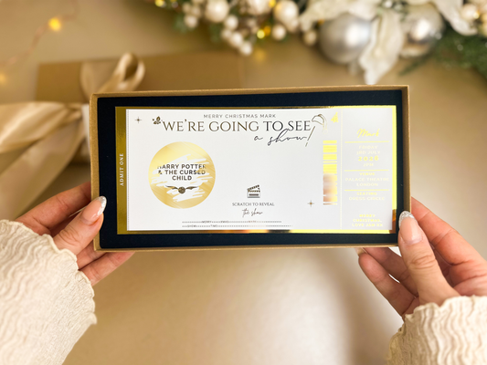 Christmas Themed Theatre/Comedy/Show/Musical Reveal | Scratch Card Ticket
