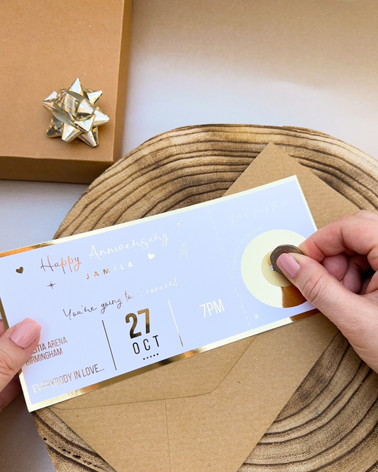 Concert Scratch Off Foil Ticket