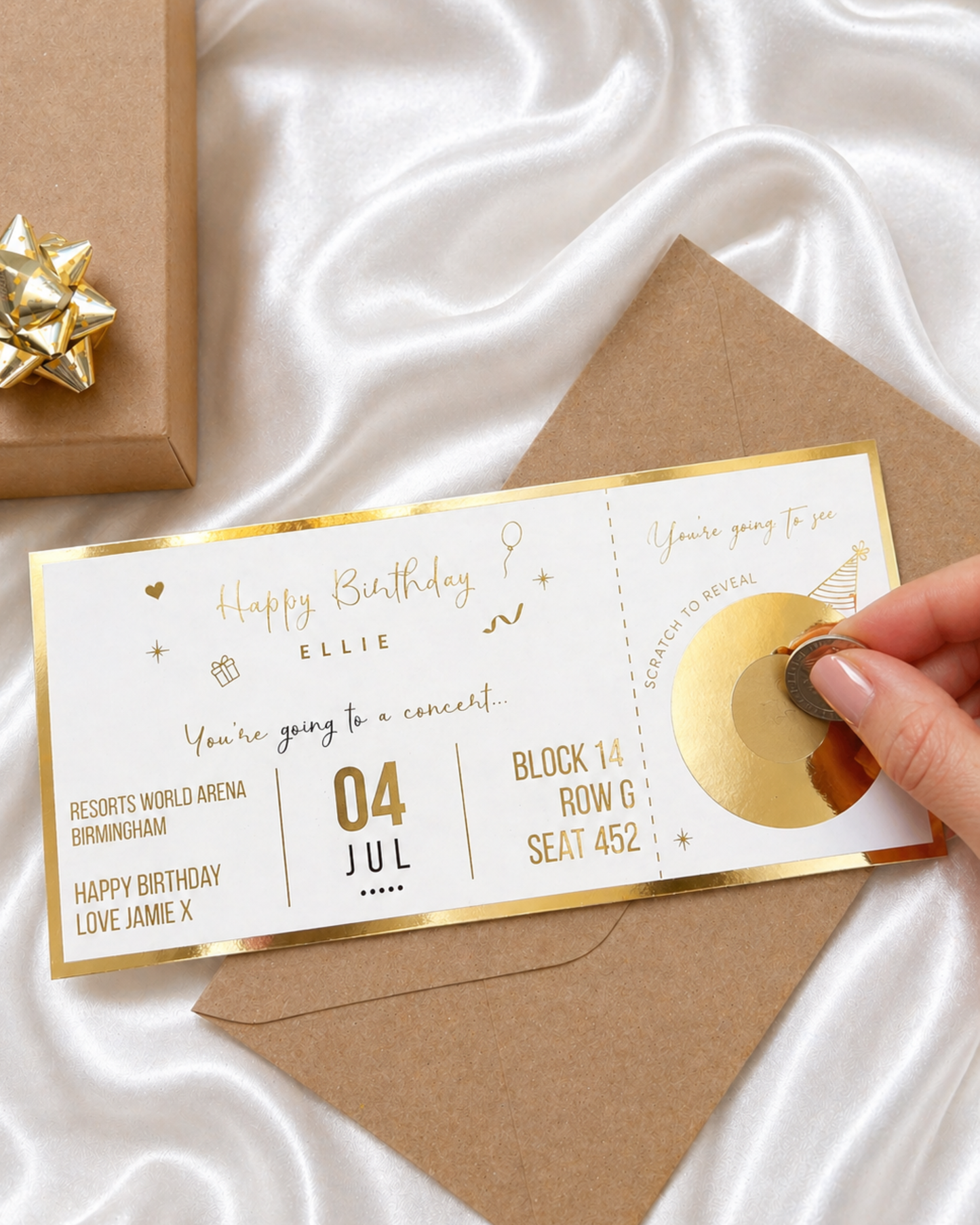 Concert Scratch Off Foil Ticket