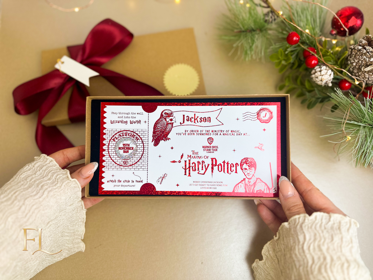 Harry Potter World Foiled Gift Reveal Ticket Scratch to Reveal