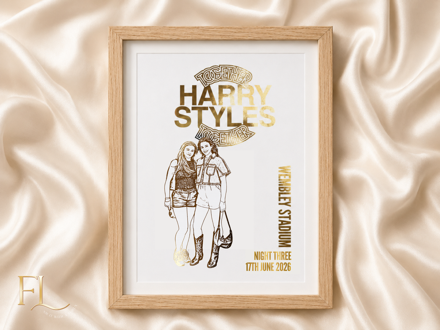 Harry Styles Together Together Outfit Wembley foil print