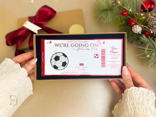 Christmas Stadium Tour Foiled Scratch to Reveal Ticket