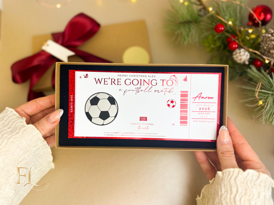 Christmas Football Game Foiled Scratch to Reveal Ticket