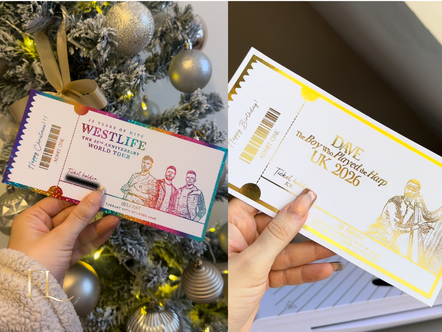 ANY Concert Fake Foil Ticket  |  Surprise Ticket Reveal