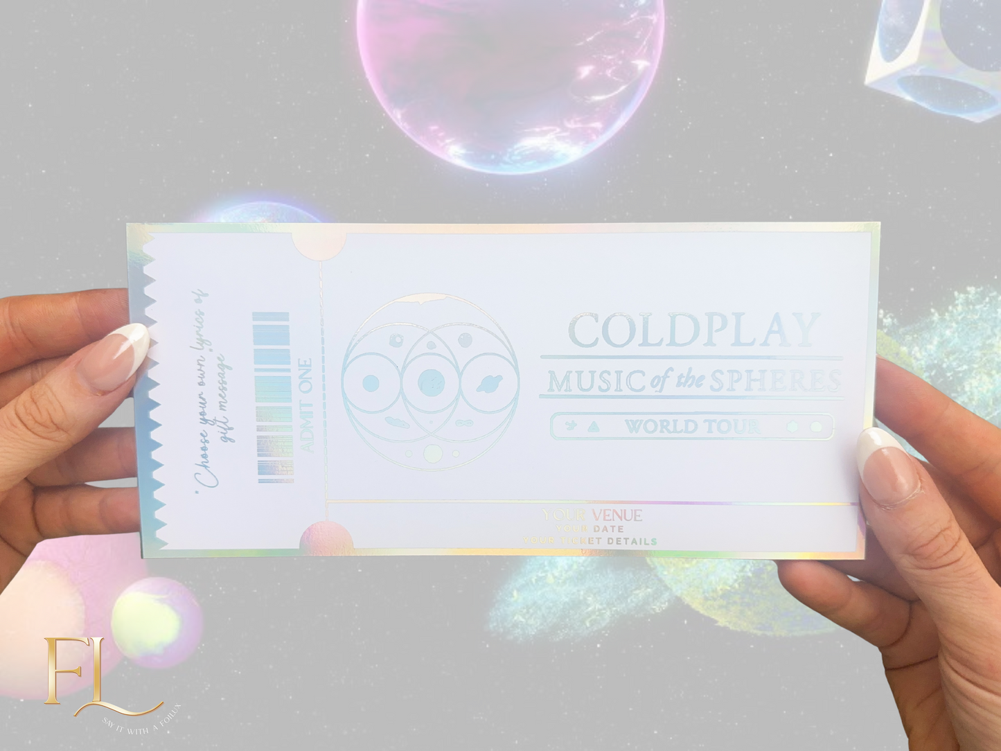 Coldplay Concert Fake Foil Ticket  |  Surprise Ticket Reveal