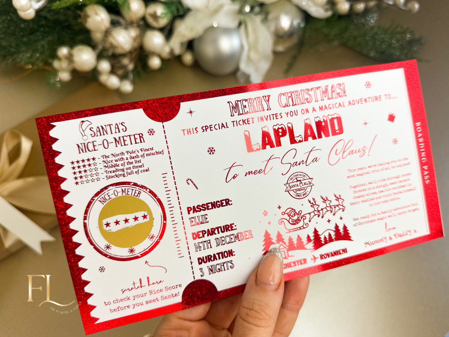 Christmas Kids Lapland Flight Ticket