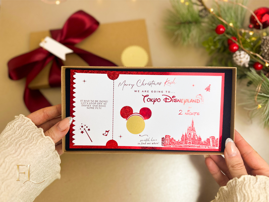 Christmas Disneyland Tokyo Scratch Card Ticket