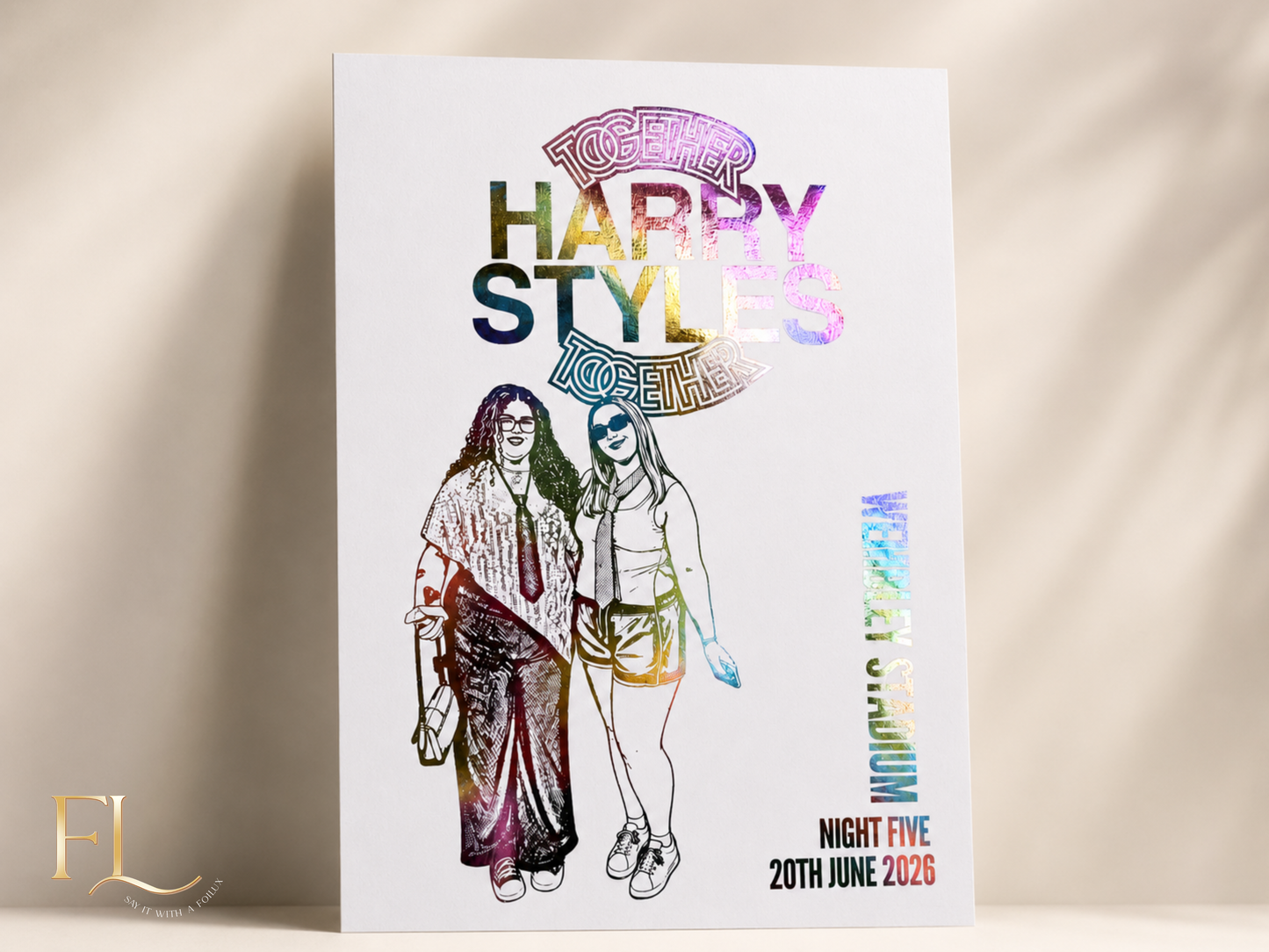 Harry Styles Together Together Outfit Wembley foil print