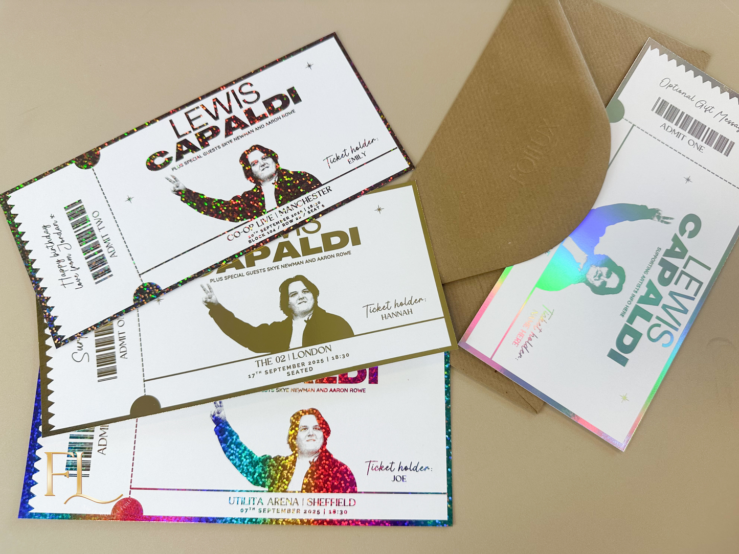 Lewis Capaldi Foil Ticket  |  Surprise Ticket Reveal