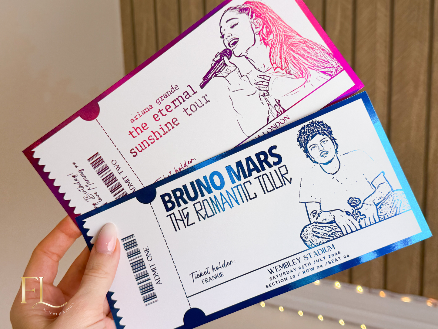 ANY Concert Fake Foil Ticket  |  Surprise Ticket Reveal