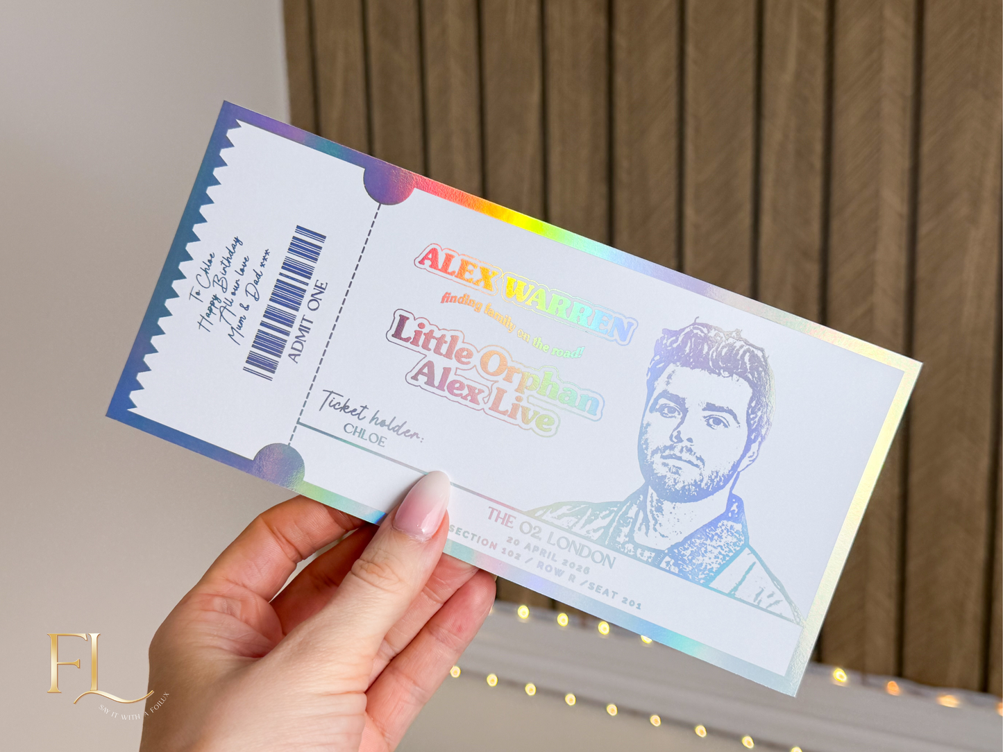 ANY Concert Fake Foil Ticket  |  Surprise Ticket Reveal