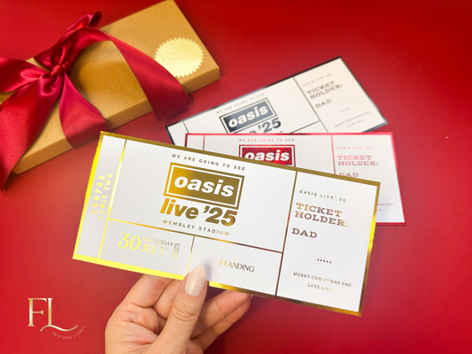 Oasis Concert Fake Foil Ticket  |  Surprise Ticket Reveal