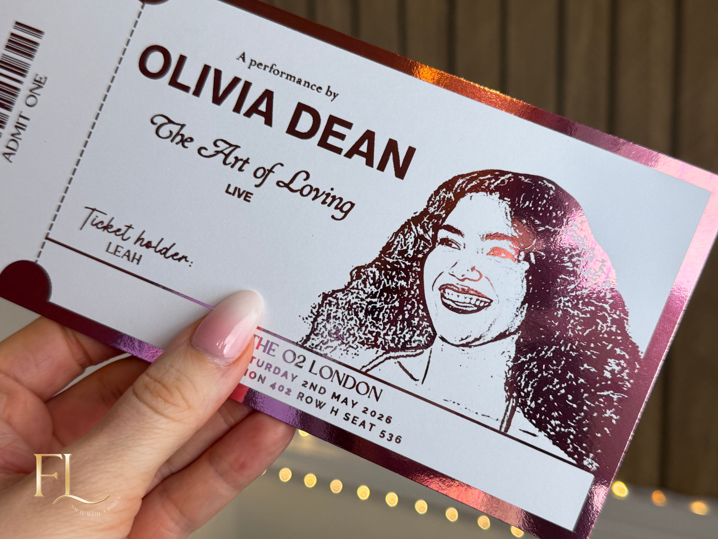 ANY Concert Fake Foil Ticket  |  Surprise Ticket Reveal