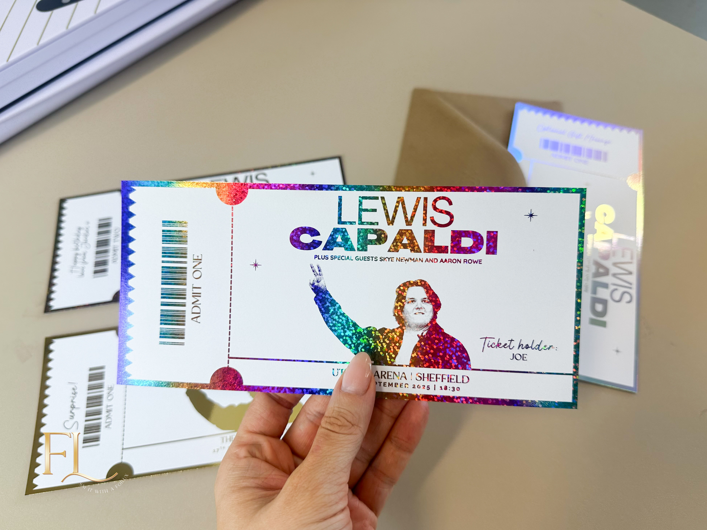 Lewis Capaldi Foil Ticket  |  Surprise Ticket Reveal