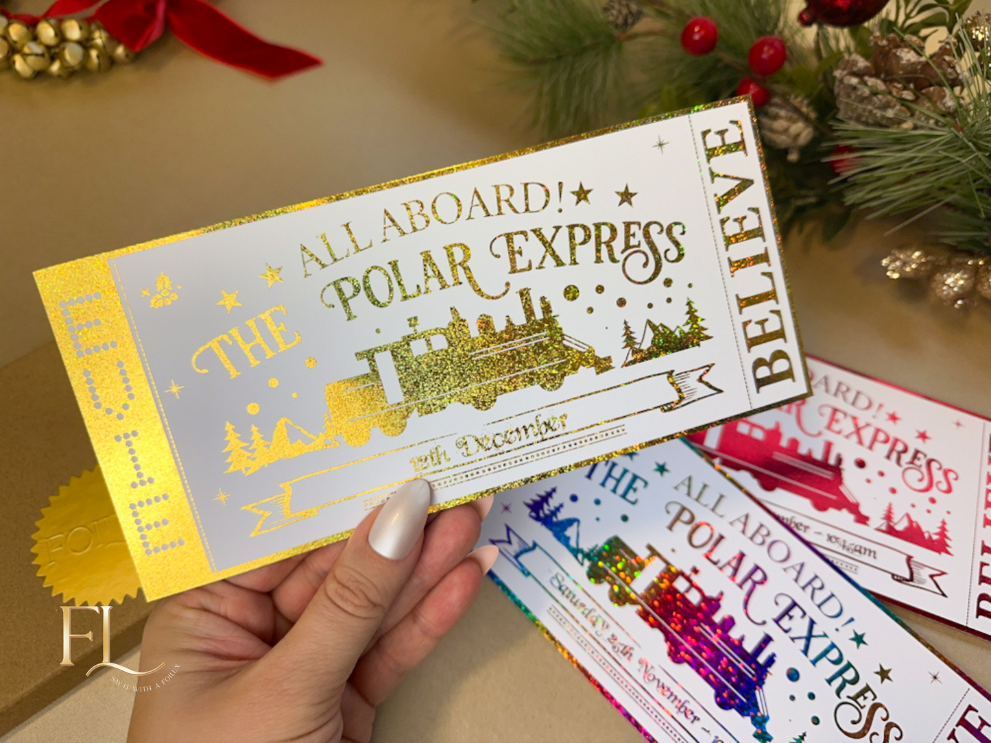 The Polar Express Foiled Christmas Ticket
