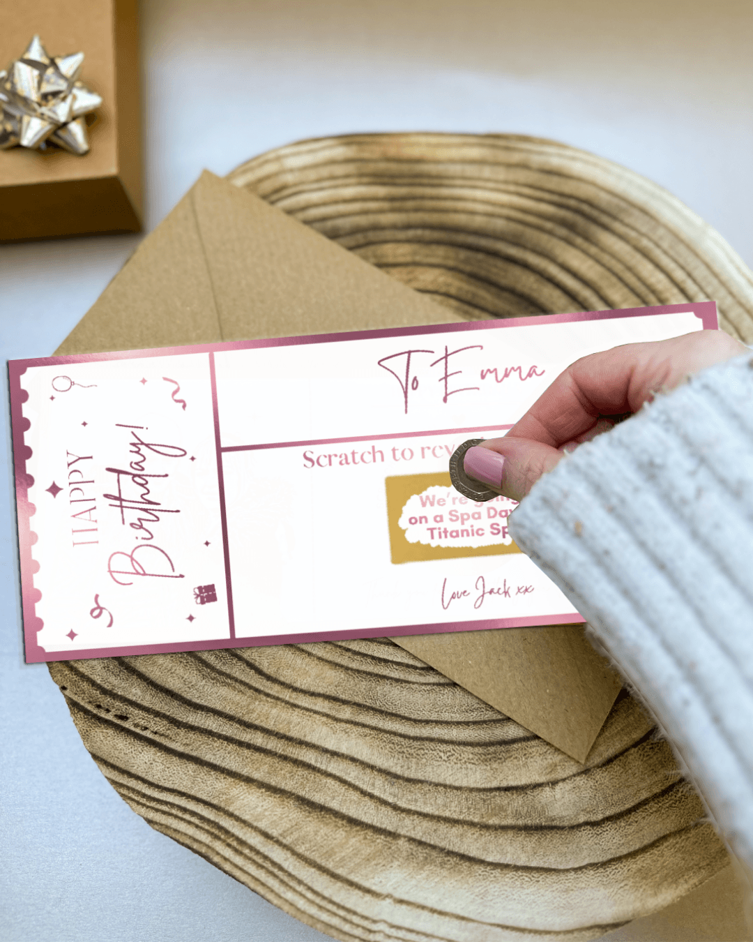 Experience Reveal Scratch Card | Personalised