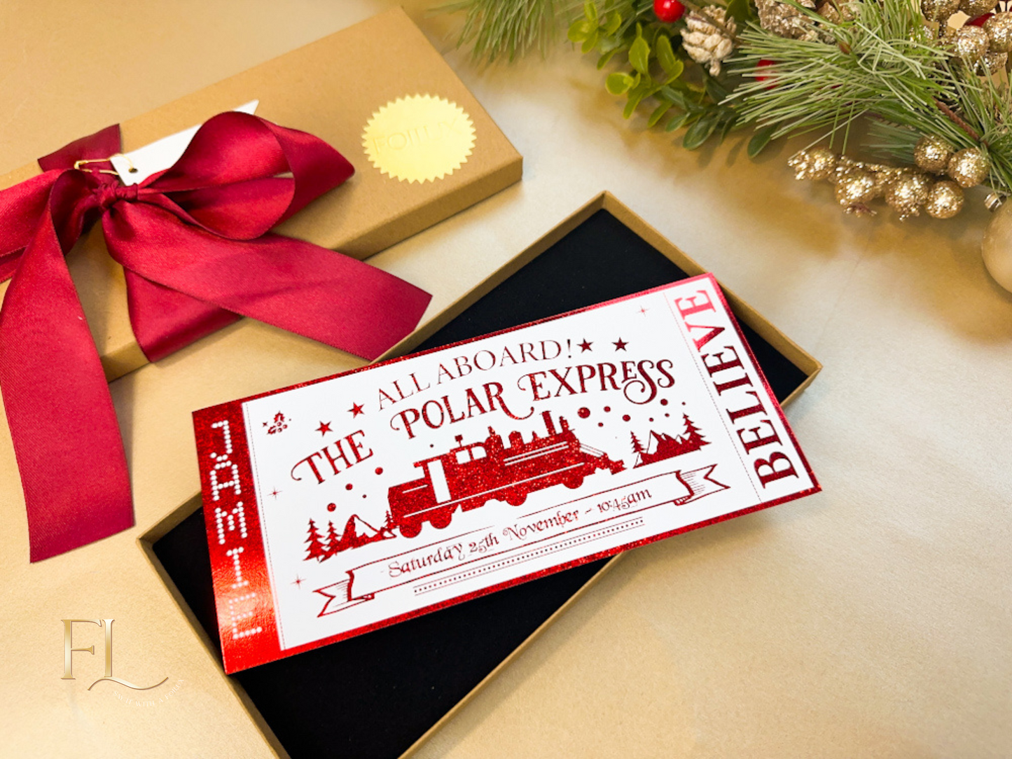 The Polar Express Foiled Christmas Ticket
