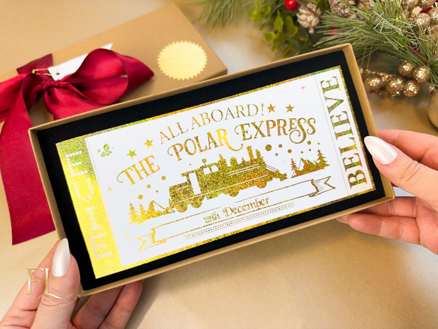 The Polar Express Foiled Christmas Ticket