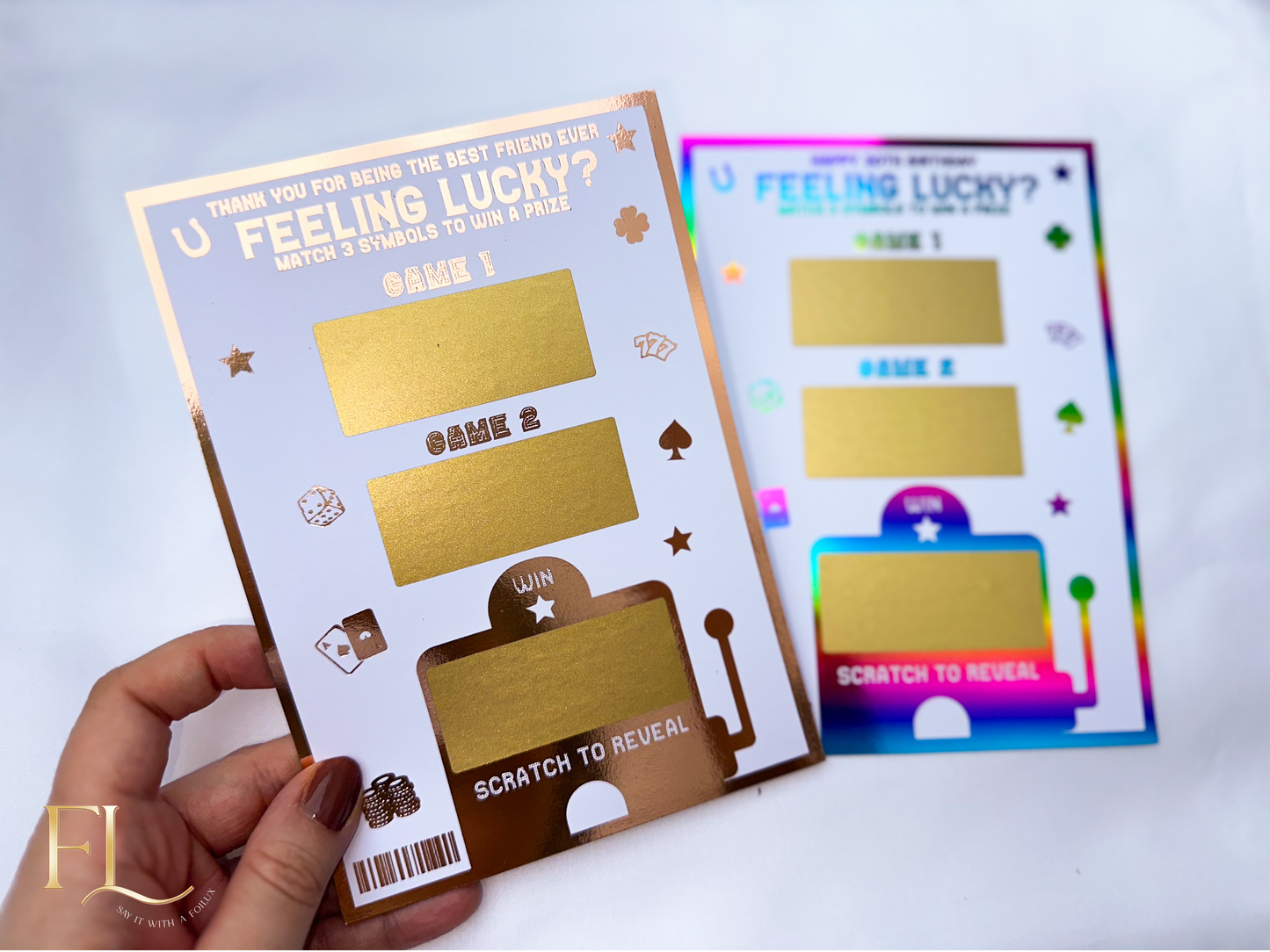 Lucky Jackpot Scratch Card | Reveal any gift – Foilux