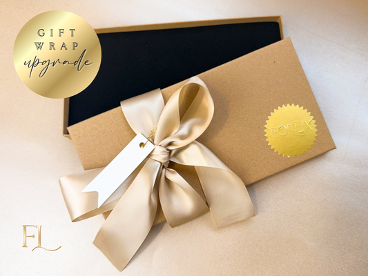 Gold Ribbon Luxury Foil Ticket Gift Box