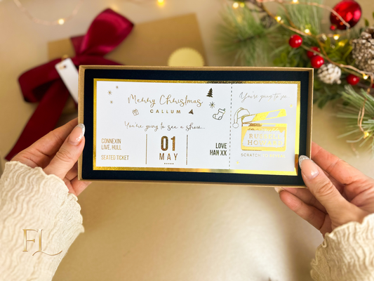 Christmas Theatre, Musical or Comedy Show Ticket Scratch Card