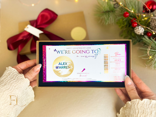 Christmas Concert Reveal Scratch Card Ticket