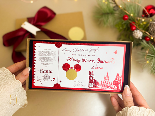 Christmas Disneyworld Scratch Card Ticket